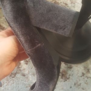 Mossimo dark grey velvet 7.5 heels
